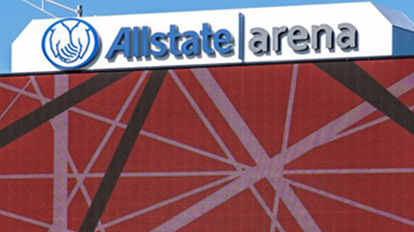 Allstate Arena, Rosemont Theatre, and Parkway Bank Park.