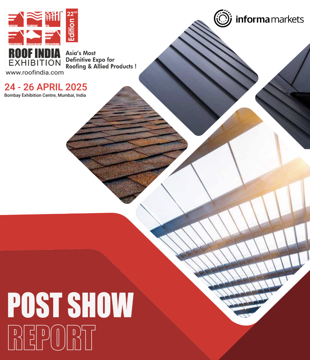 Post show report cover featuring different kind os floors