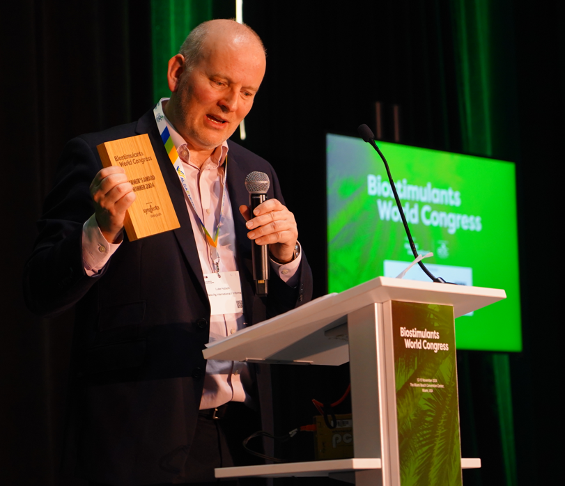 Announcement of the Farmer's Award winner during the Biostimulants World Congress in Miami 2024