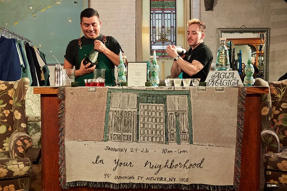 a bar serving up Agua Mágica Mezcal
