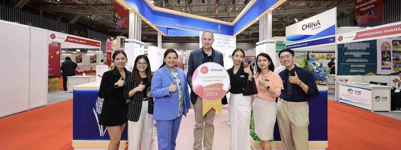 Sustainability Booth Design Award winner at Fi Vietnam