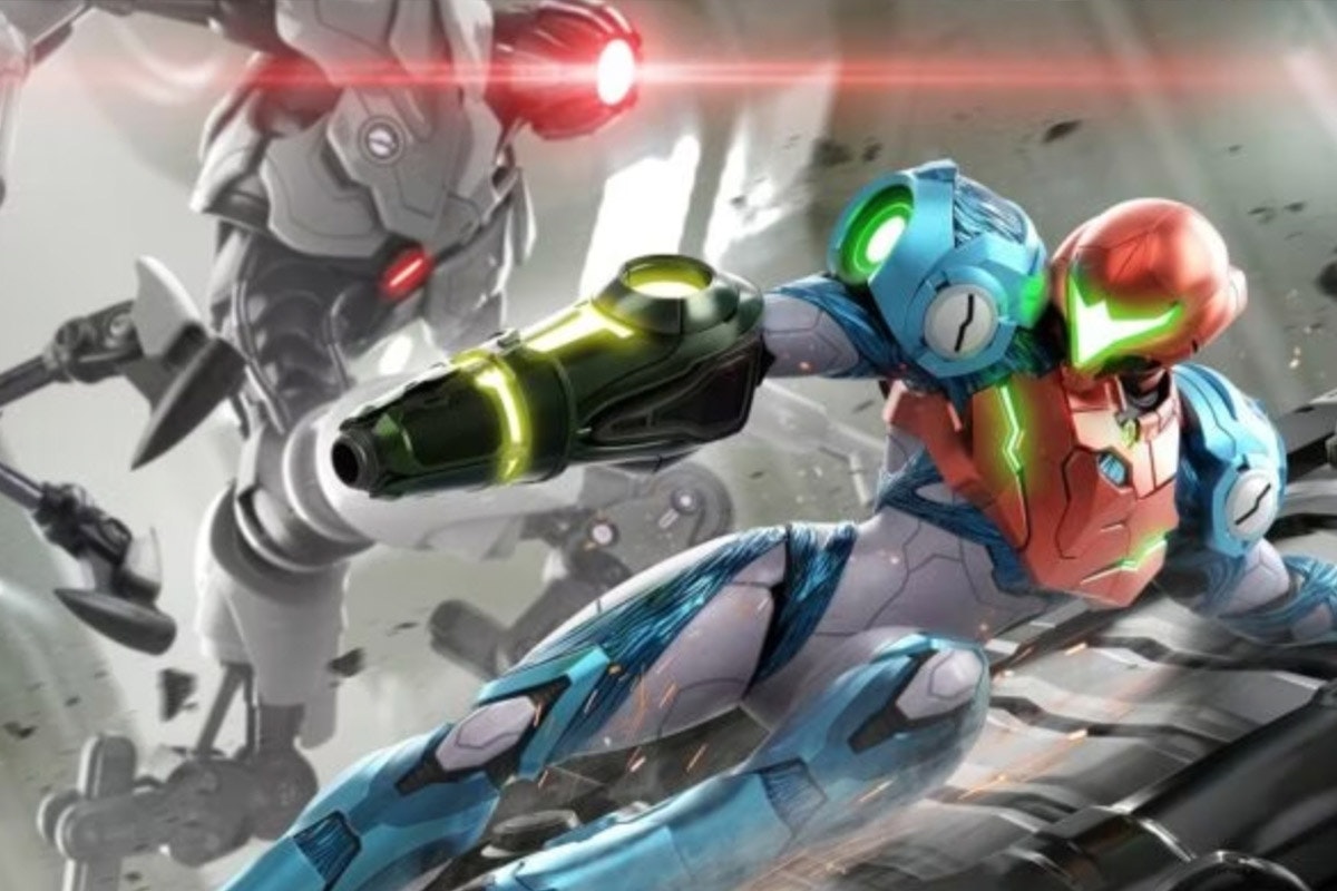 Hunter IV and Samus fight together