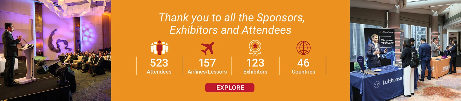 Exhibitors and Attendees statistics