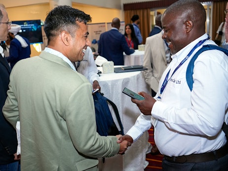 Making new contacts at Africa Sugar