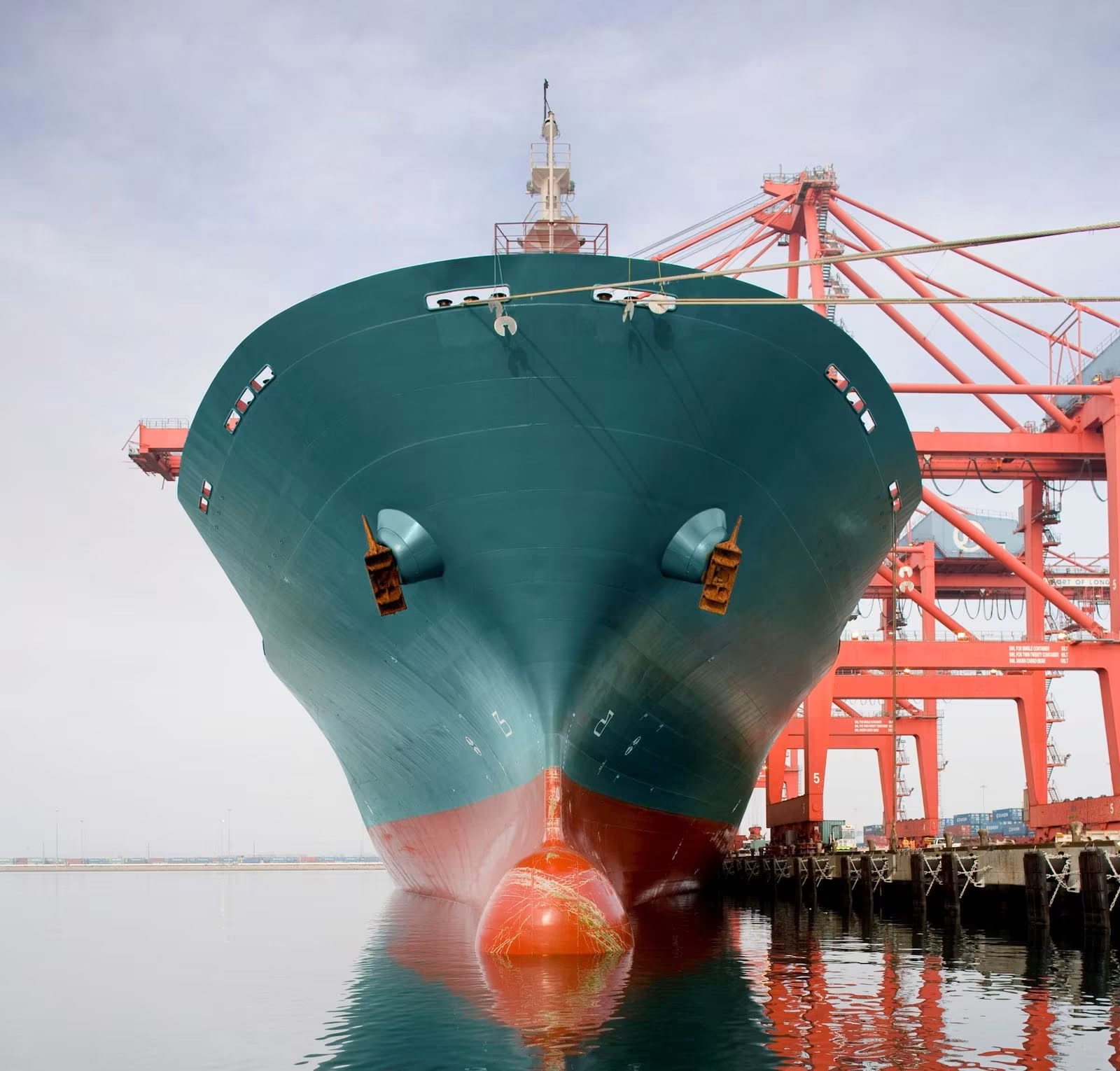 Ship arrested in a port