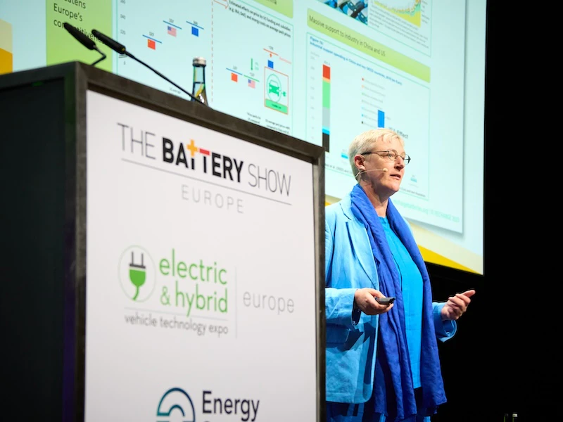 A speaker in a Conference Session