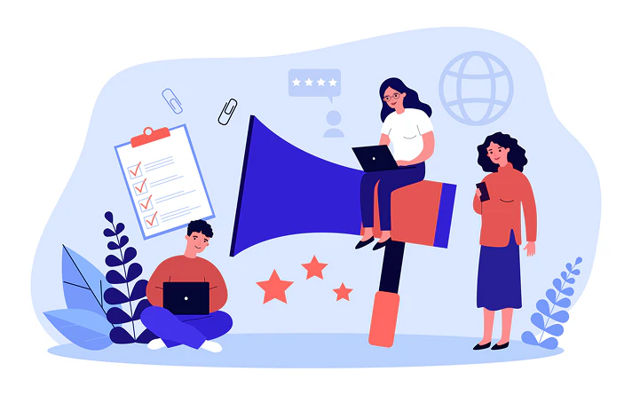 Creating a Digital Marketing Plan Illustration