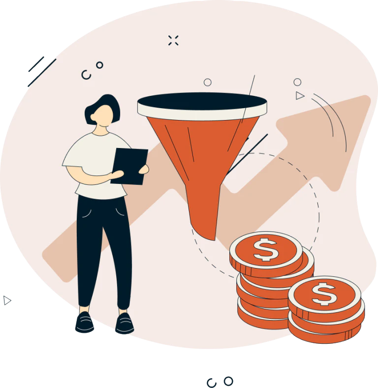 Guide for B2B Lead Gen Illustration