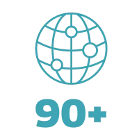 90+ Countries