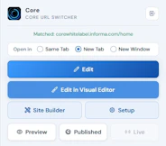 Core URL Switcher