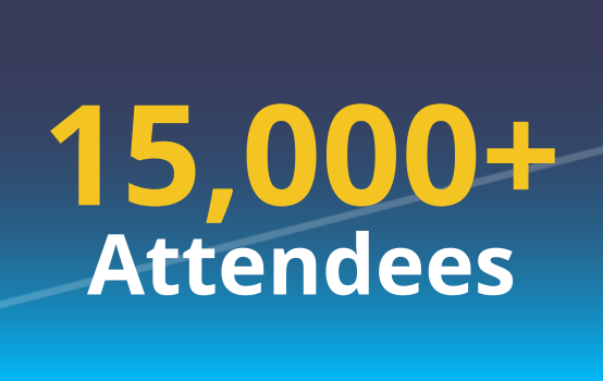 15000+ Attendees