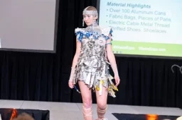 Model walking on Runway at Trashion