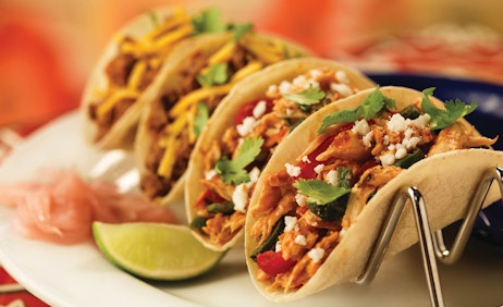 mini chicken tacos