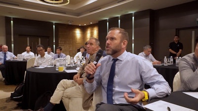 An Audience Member Shares his Thoughts at the 2017 Salvage & Wreck Asia Event