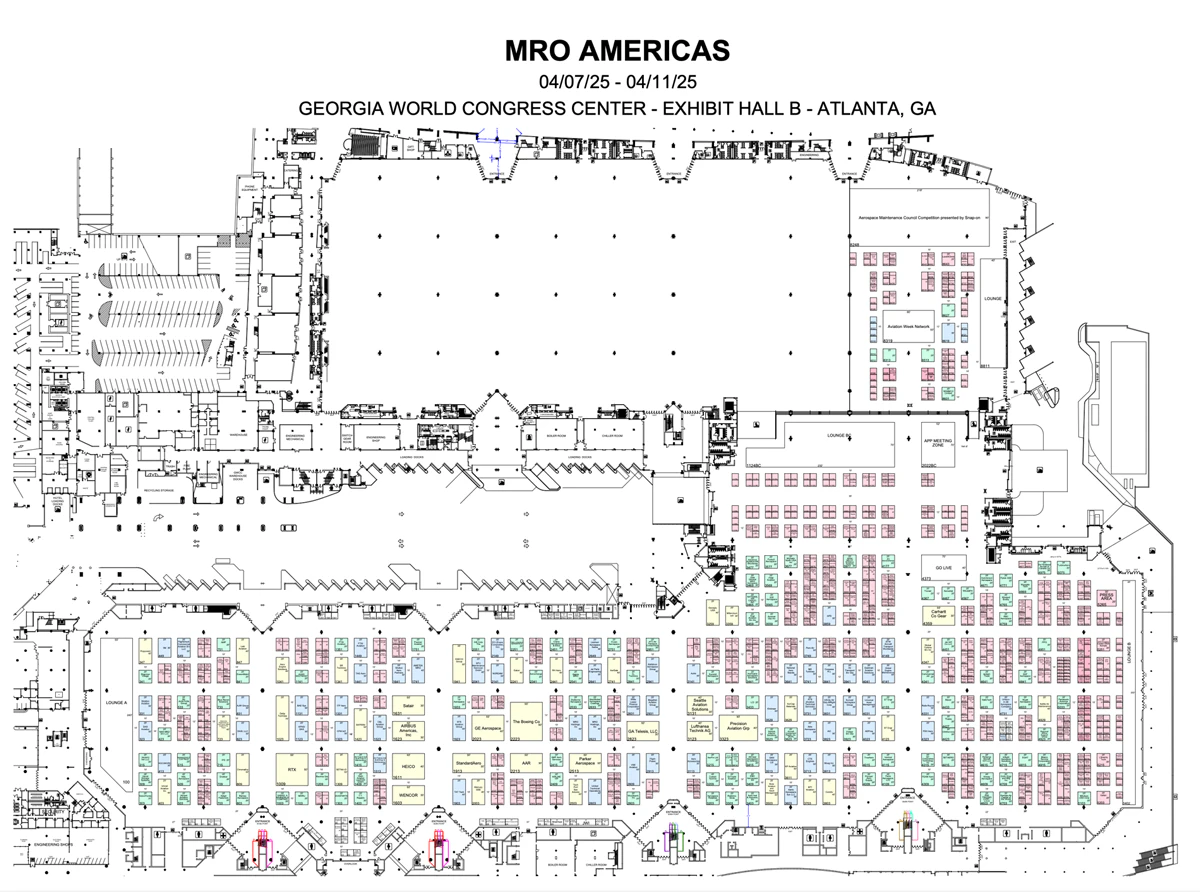 MRO Americas/MALMS 2025 - Floorplan