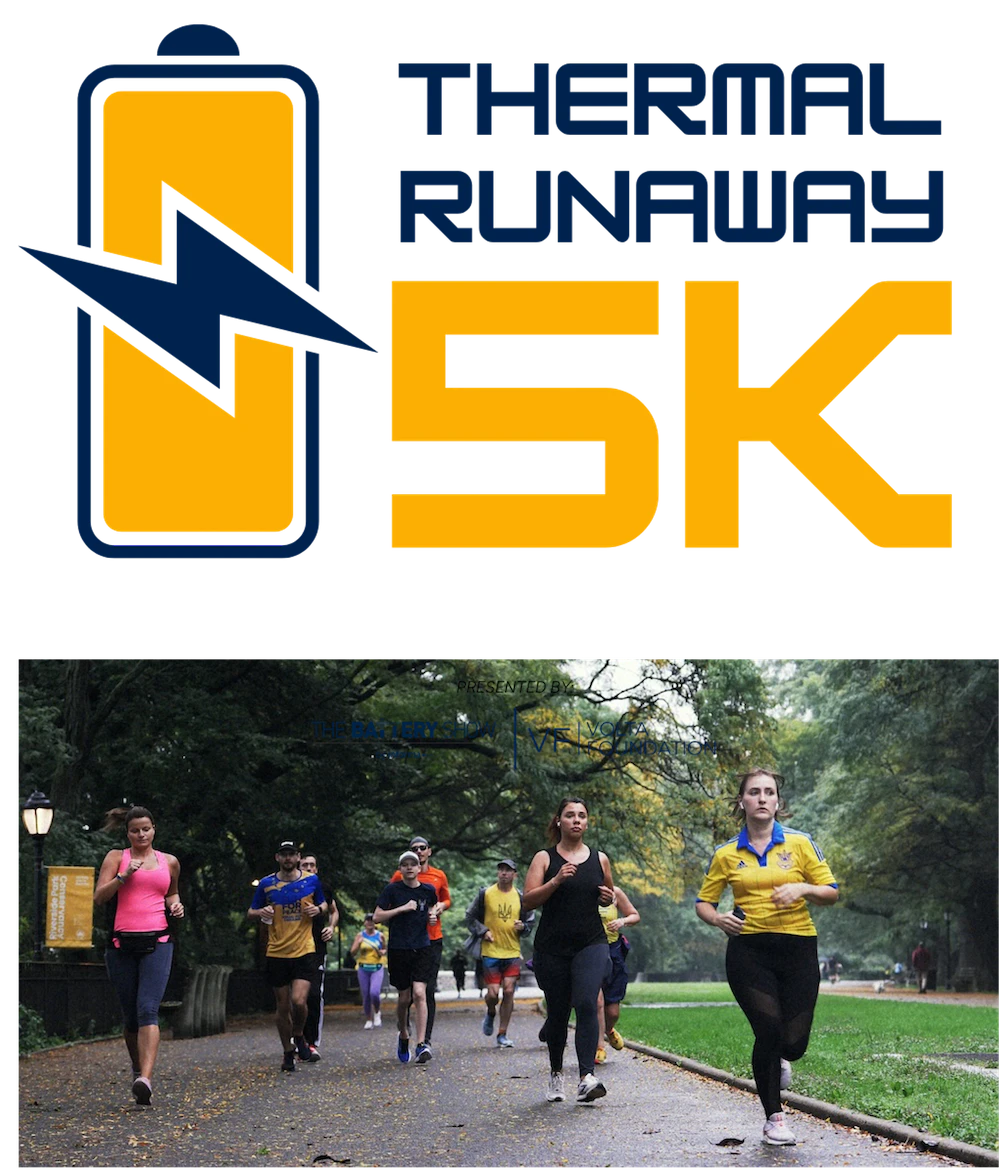 Thermal Runaway 5K logo and runners