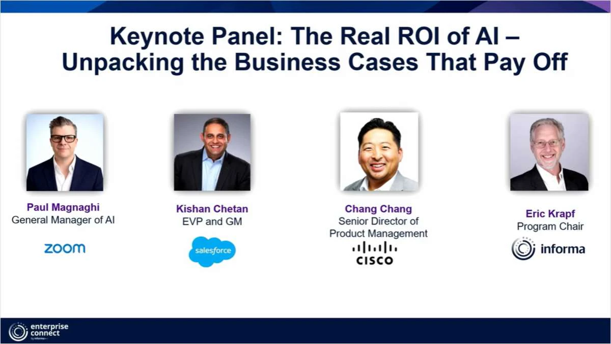 Keynote Panel: The Real ROI of AI - Unpacking the Business Cases That Pay Off