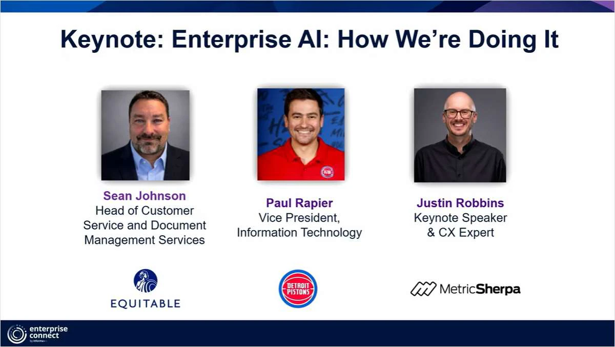 Keynote Enterprise Panel -- AI: How We're Doing It