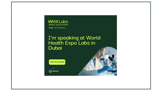 Examining at WHX Labs Dubai