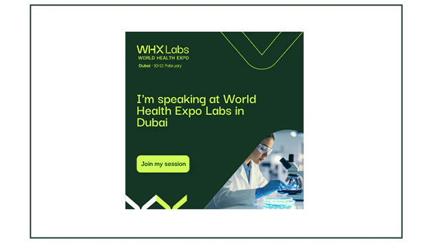 Speaking at WHX Labs Dubai