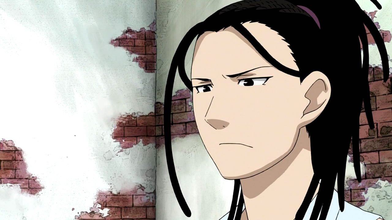 Izumi curtis from fullmetal alchemist looking upset