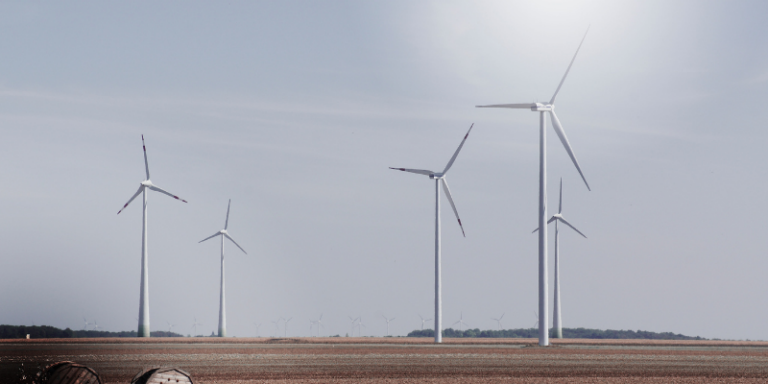 Wind Turbines Turning