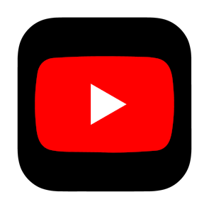 YouTube logo with rounded edges